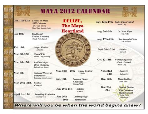 Launching the Belize Maya Calendar 2012 - The San Pedro Sun