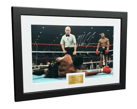 SIGNED MIKE TYSON vs Trevor Berbick Photo Photograph Autograph Picture ...