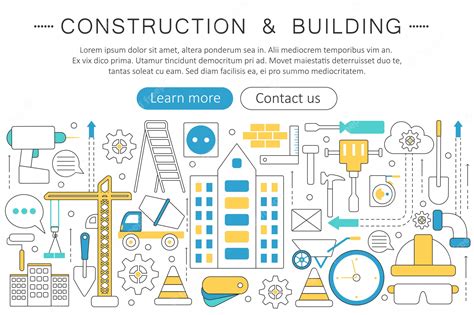 Premium Vector | Building and construction tools concept