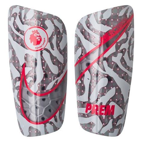 Nike Shin Pads Mercurial Lite Premier League - Pure Platinum/Wolf Grey ...