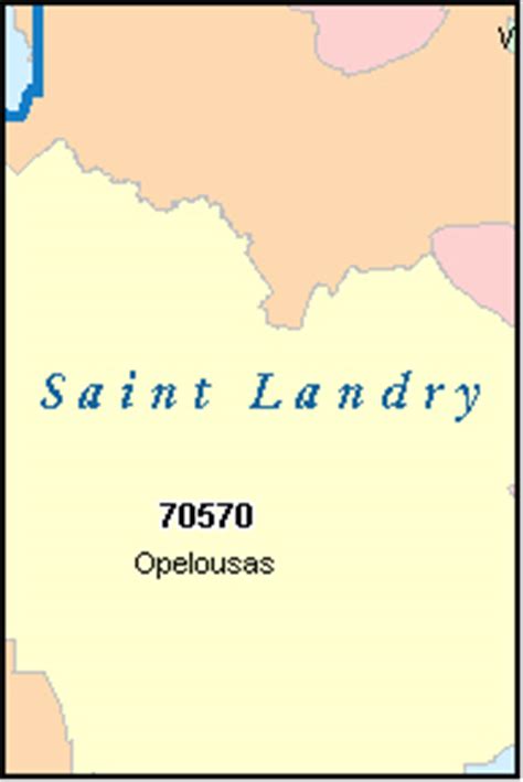SAINT LANDRY County, Louisiana Digital ZIP Code Map