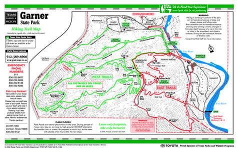 Garner Texas State Park Hiking Trail Map - Garner Texas • mappery