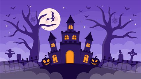 Haunted House Halloween Background 11001237 Vector Art at Vecteezy