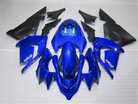 Fairing Kit for Kawasaki Ninja ZX10R 2004 2005 Blue Black Fairings Set ...