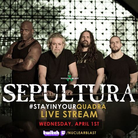 Sepultura Tour Dates, Concert Tickets, & Live Streams