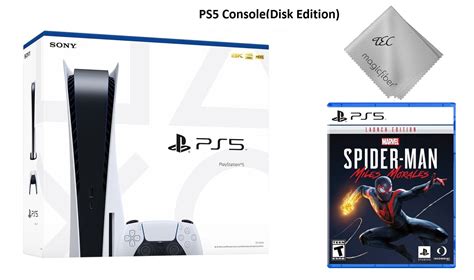 TEC Sony PlayStation_PS5 Gaming Console(Disc Version) with Spiderman Miles Morales Game Bundle ...