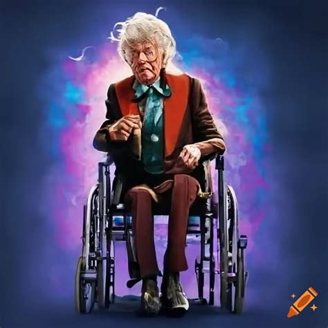 Poster of jon pertwee as doctor who on Craiyon