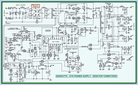 Computer Schematic Power Supply Circuit Diagram