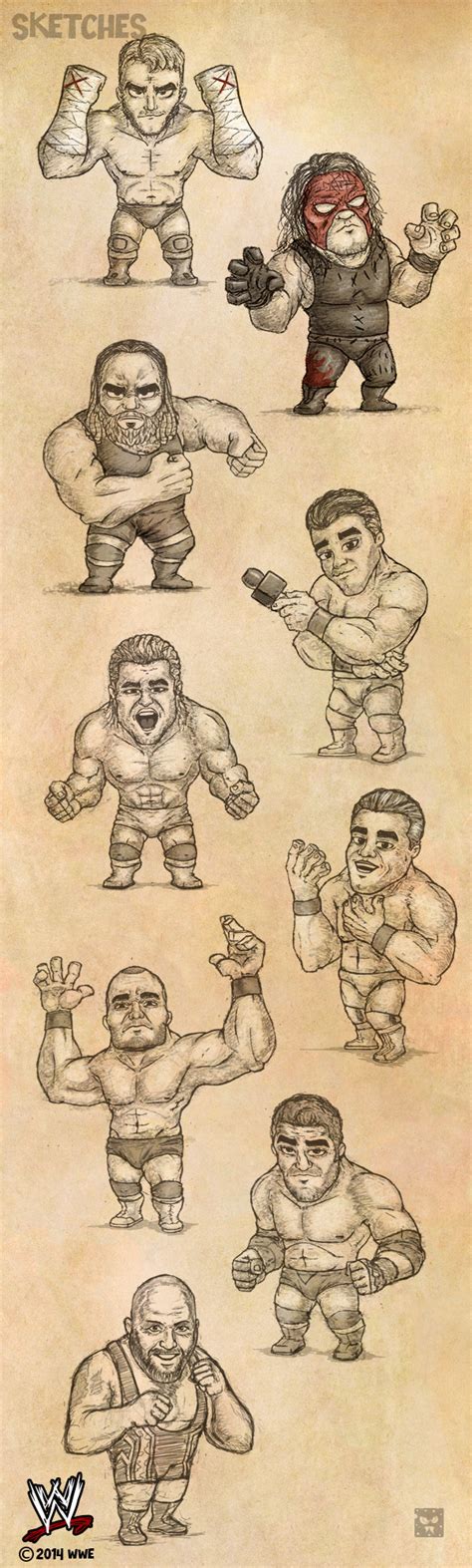 WWE CARTOON CHARACTERS on Behance