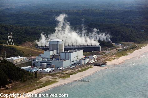 aerial photograph of Palisades Nuclear Generating Station Covert Township Michigan | Aerial ...