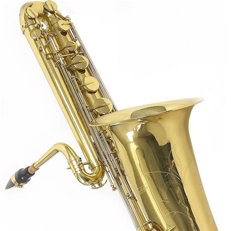 Bass Saxophone by Gear4music, Gold - Nearly New at Gear4music