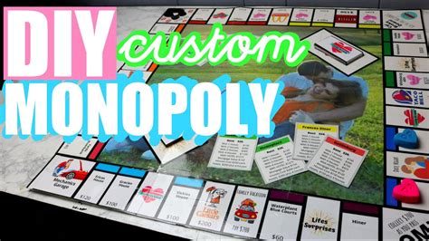 DIY CUSTOM MONOPOLY! How to make your own personalized board game! DIY ...