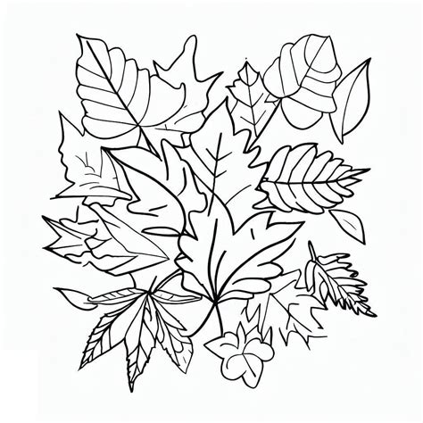 Print Fall Leaves coloring page - Download, Print or Color Online for Free