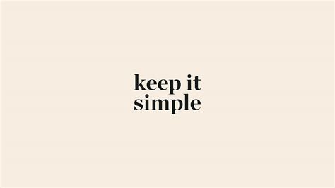 wallpaper for desktop, laptop | aw77-keep-it-simple-word-quote-beige ...