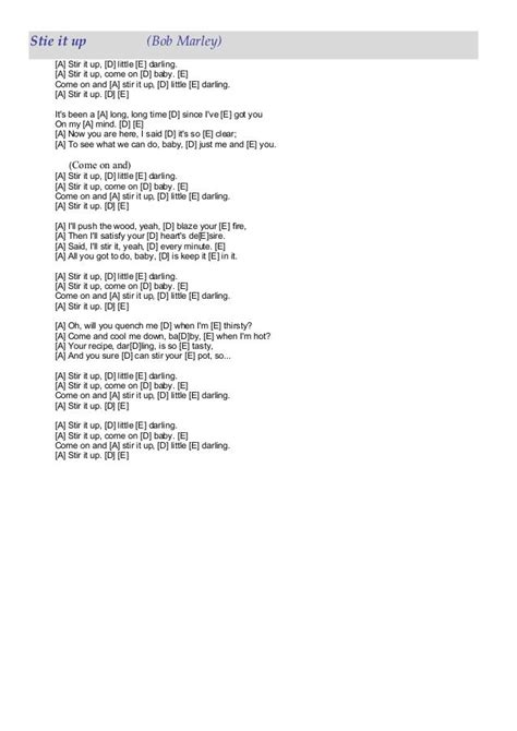 ️💛💚Stir It Up, lyrics | Bob marley lyrics, Lyrics, Lyric quotes