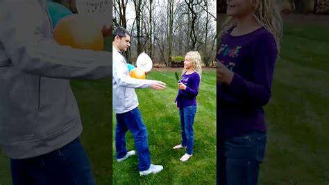 WATER BALLOON POP PRANK! #shorts - YouTube