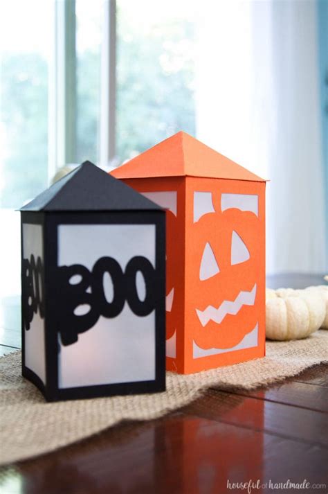 DIY Paper Halloween Lanterns • Crafting my Home