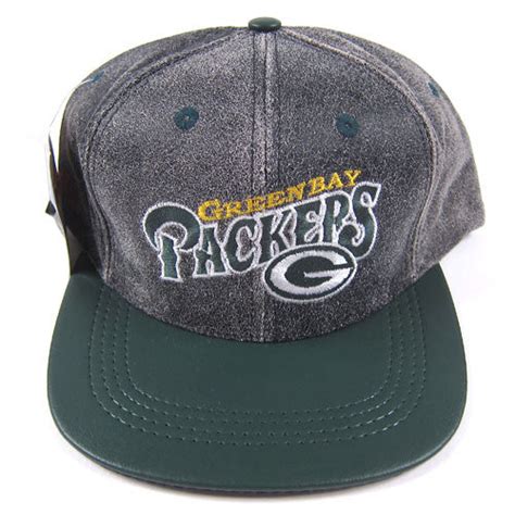 Vintage Green Bay Packers leather Snapback Hat – For All To Envy