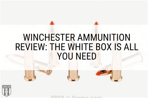 Winchester Ammunition Review: The White Box is All You Need