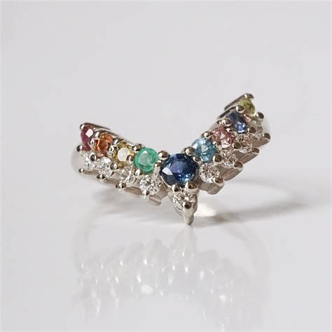 Rainbow Diamond Ring