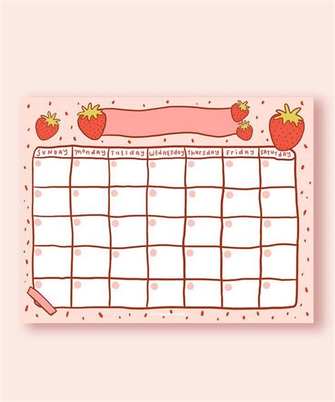 Pin by Mayar Elewa on Design | Cute calendar, Printable calendar ...