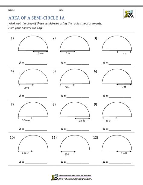 Area of a Semi Circle