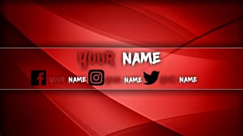 Red Youtube Banner Template Best Of Pre Made Red Youtube Banner to Pin ...