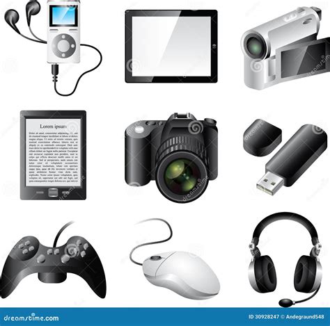 Popular Electronic Devices Royalty Free Stock Photography - Image: 30928247