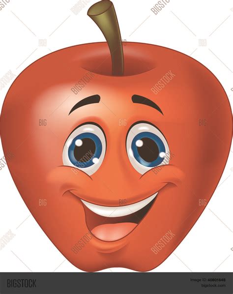 Funny Apple Cartoon Vector & Photo (Free Trial) | Bigstock