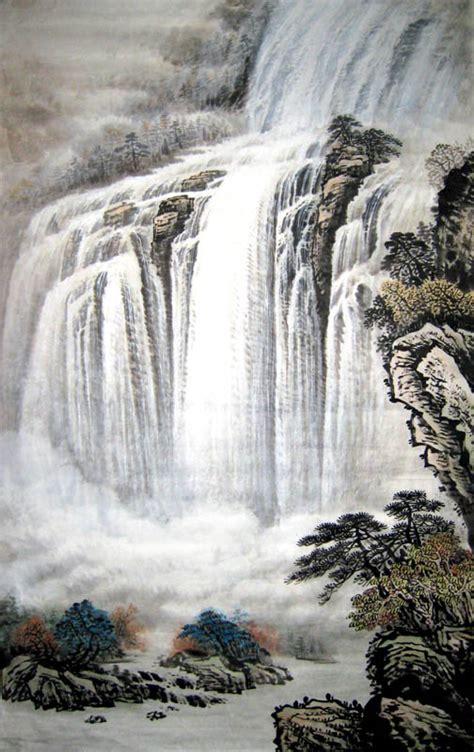 Chinese Waterfall Painting 1146006, 68cm x 110cm(27〃 x 43〃)