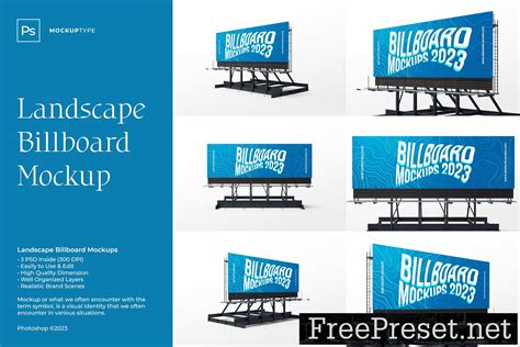 Landscape Billboard Mockup RYH9B8S