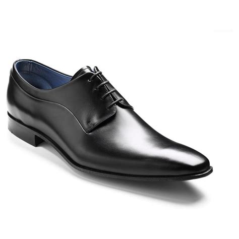 Barker Gibson Mens' Black Leather Formal Lace Up Shoes 3461 - Men from Charles Clinkard UK