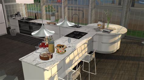 mincsims | Kitchen marble, Sims 4 kitchen, Sims 4 kitchen cabinets