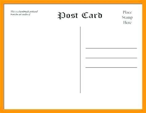 Ms Word 4X6 Postcard Template - Cards Design Templates