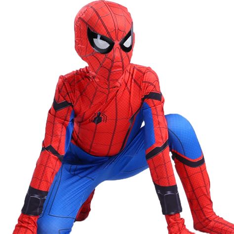 spider man spider man spiderman homecoming cosplay costumes halloween costume for kids adult ...