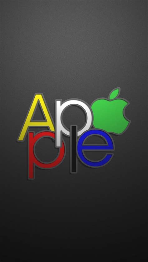 Apple Text Logo #iPhone #5s #wallpaper Apple Iphone Wallpaper Hd, Apple ...