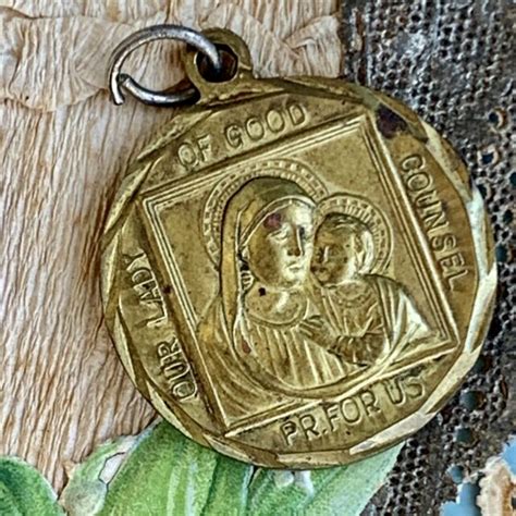 Vintage Our Lady of Good Counsel Devotional Medal | eBay