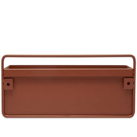 ferm LIVING Regtangular Wall Box Red Brown | END. (AU)