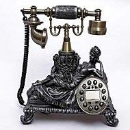 European Style Polyresin Material Home Decor Telephone with ID Display Living Room Decor On A ...