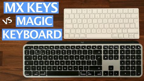 Logitech MX Keys for Mac vs Apple Magic Keyboard 2 - YouTube