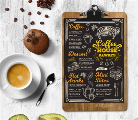 Coffee Shop Menu Designs - 19+ Free Templates