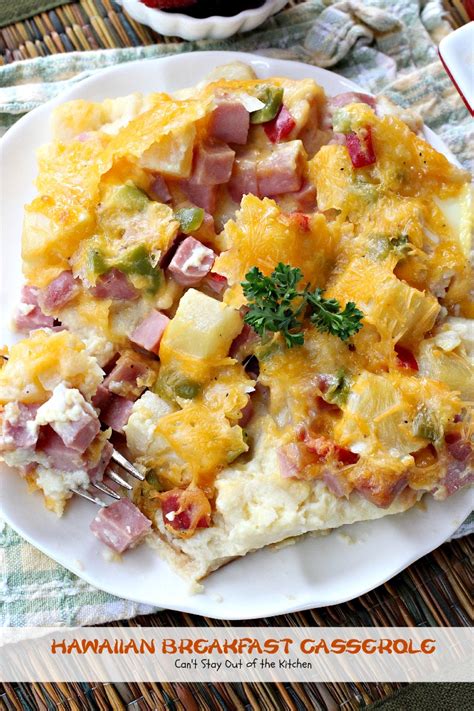 Hawaiian Breakfast Casserole | Can't Stay Out of the Kitchen | fabulous #breakfast #casserole ...