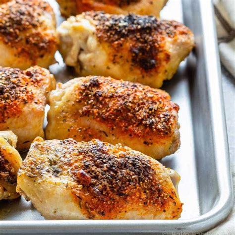 crispy baked chicken thighs recipe - setkab.com