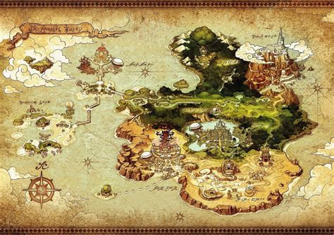 Fantasy Life Nintendo 3DS Artworks, images - Legendra RPG | Fantasy map ...