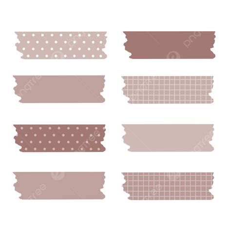 Cute Washi Tape Vector Art PNG, Aesthetic Washi Tape In Pastel Color Printable, Washi Tape ...