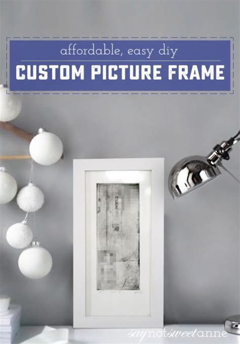 How to Build an Affordable Picture Frame - Sweet Anne Designs