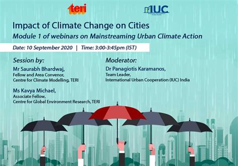 Webinar Module I on Impact of Climate Change on Cities | TERI