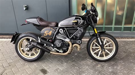 Ducati Scrambler Cafe Racer Custom Exhaust | Reviewmotors.co