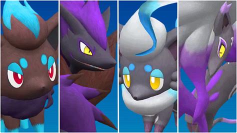 FULL ZORUA EVOLUTION TEAM! Shiny Zorua, Zoroark, Zorua & Zoroark Hisuian Moveset Illusion ...