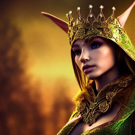 photo of a beautiful elf queen with ornate cloak, | Stable Diffusion | OpenArt